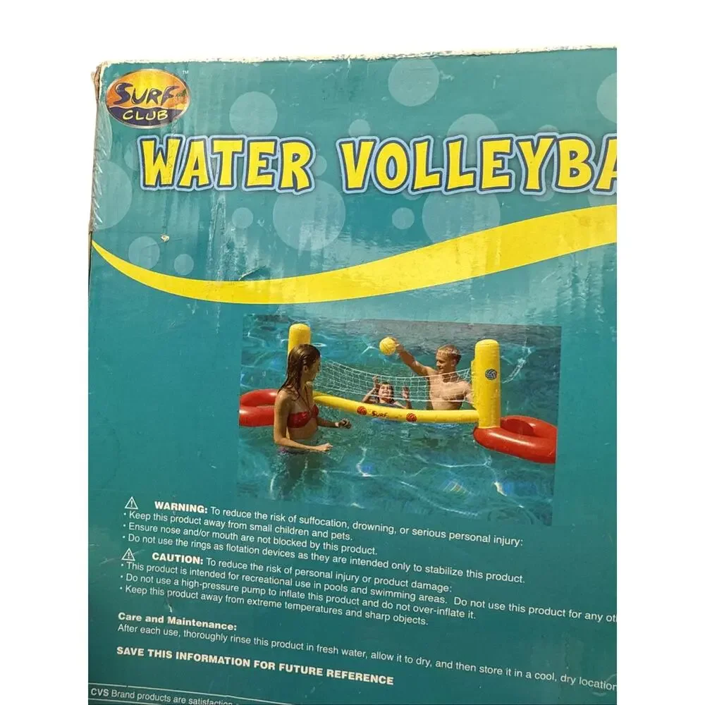 2009 Surf Club Inflatable WATER VOLLEYBALL SET Great for Pool Beach NIP